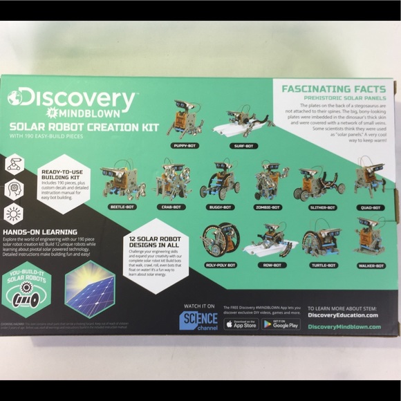 Discovery STEM Solar Robot Creation Kit 12 Options - Picture 2 of 8